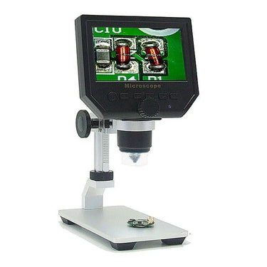 Mustool G600 Digital Metal Stand 1-600X 3.6MP Microscope Magnifier 4.3in HD LCD from NSE Imports #1.